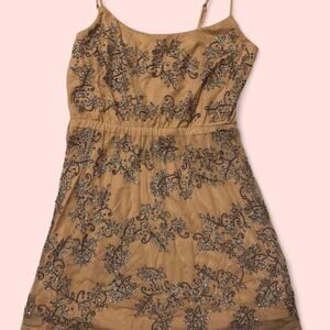 Express beaded dress with adjustable